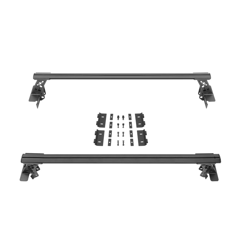 Load image into Gallery viewer, Go Rhino 15-22 Ford F-150 / 19-22 RAM 1500 / 07-21 Toyota Tundra XRS Cross Bars Kit - Tex. Blk
