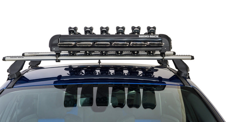 Load image into Gallery viewer, Rhino-Rack Universal Ski/Snowboard Carrier - Fits 6 Pairs of Skis or 4 Snowboards - Black
