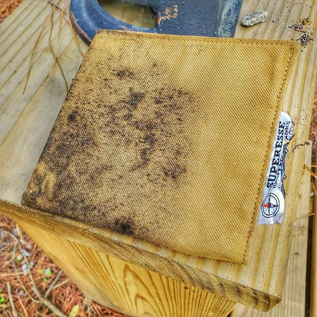 Load image into Gallery viewer, Camp Rag - Burn Proof Work Cloth built from Durable Kevlar Fabric w/ Lanyard Grommet.
