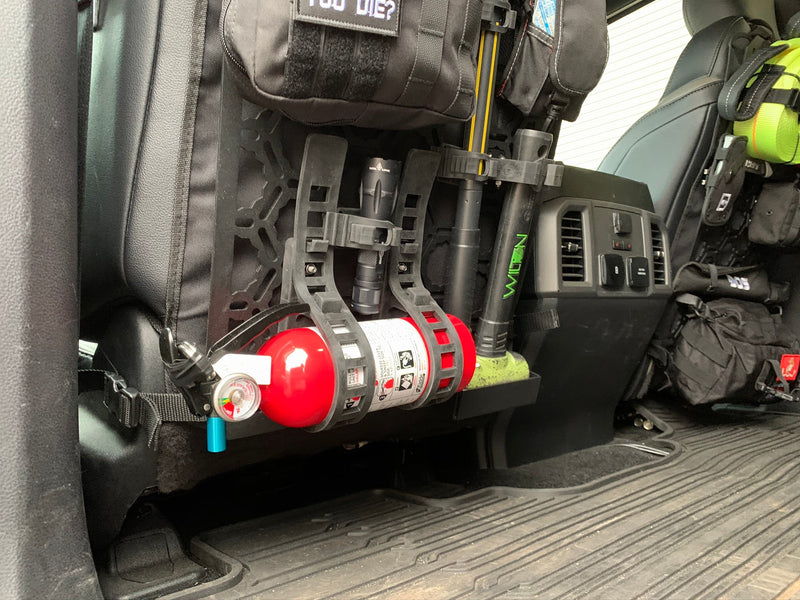 Load image into Gallery viewer, Off-Road Seat Back Panel Kit with Shovel - Hammer - Fire Extinguisher
