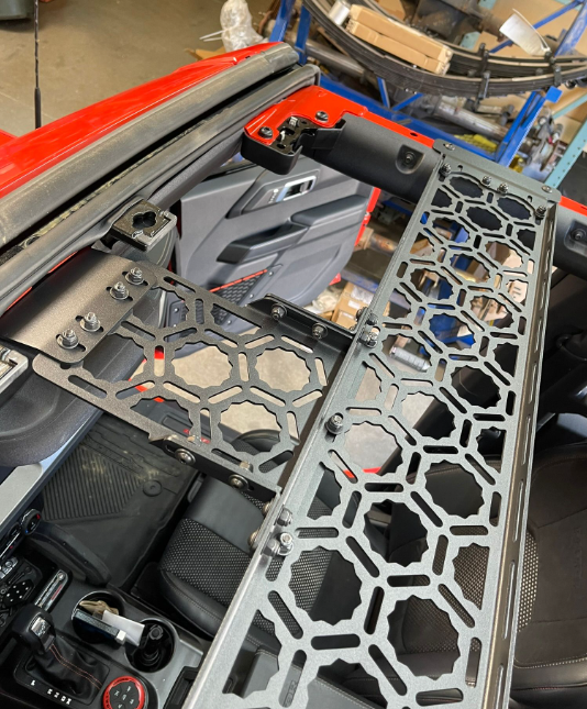 Bronco Raptor 2022 + Inside Roof Mount (across front seats with short front panel) by Adapt-A-Panel