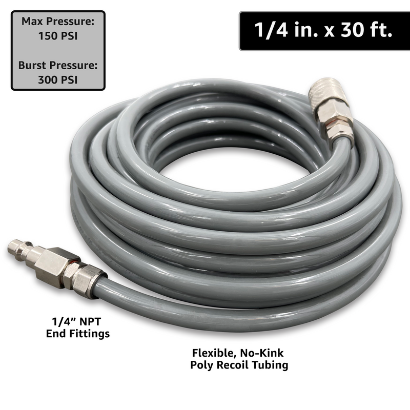 Load image into Gallery viewer, ViperFlow Poly Air Hose Kit - 1/4&quot; x 30 ft.
