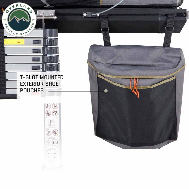 Load image into Gallery viewer, HD Mamba Clam Shell Aluminum Hard Shell Roof Top Tent, Grey Body &amp; Green Trim
