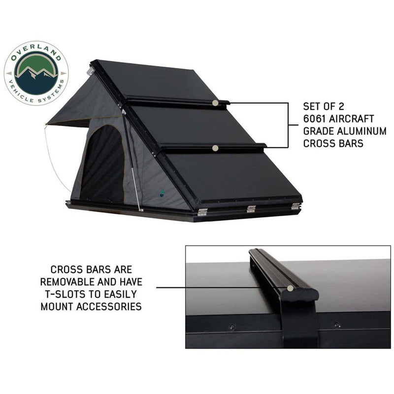 Load image into Gallery viewer, HD Mamba Clam Shell Aluminum Hard Shell Roof Top Tent, Grey Body &amp; Green Trim
