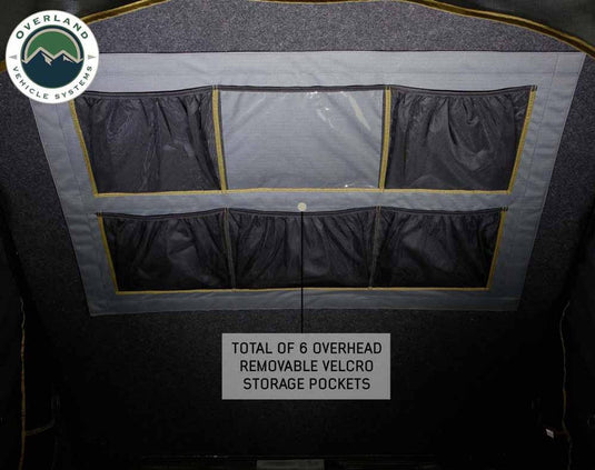 HD Mamba Clam Shell Aluminum Hard Shell Roof Top Tent, Grey Body & Green Trim
