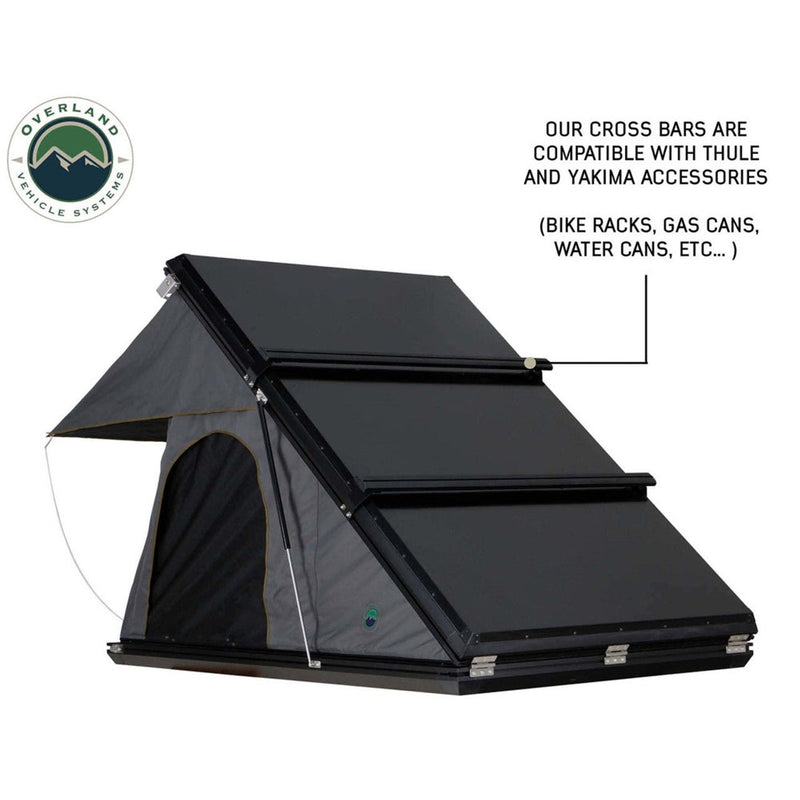 Load image into Gallery viewer, HD Mamba Clam Shell Aluminum Hard Shell Roof Top Tent, Grey Body &amp; Green Trim
