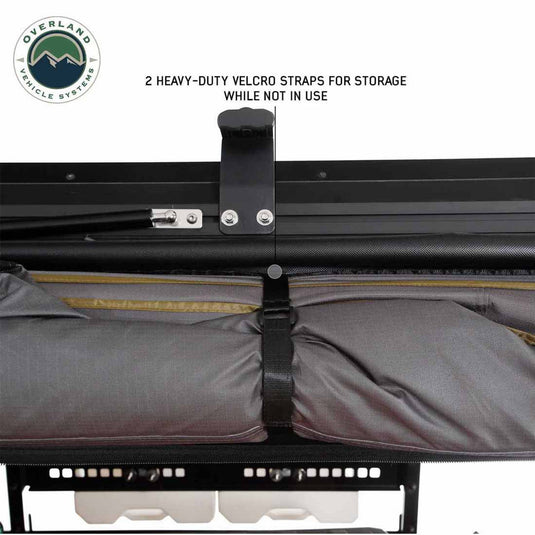 HD Nomadic 180 LTE Awning - Dark Grey with Black Travel Cover Universal