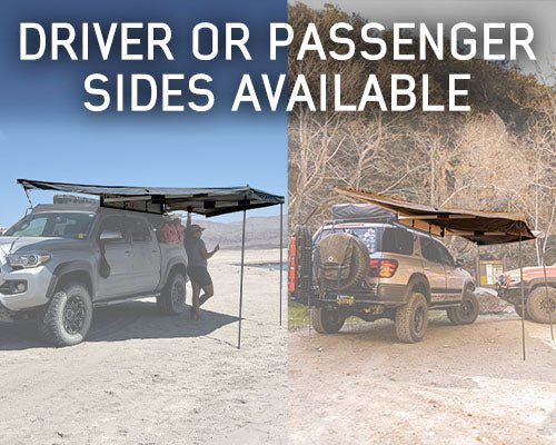 HD Nomadic 180 LTE Awning - Dark Grey with Black Travel Cover Universal