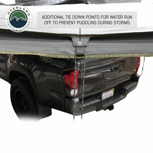 HD Nomadic 270 Degree Awning - Passenger Side - Dark Gray Awning With Black Cover