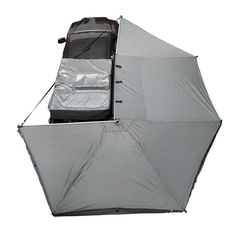 Load image into Gallery viewer, HD Nomadic 270 Degree Awning - Passenger Side - Dark Gray Awning With Black Cover
