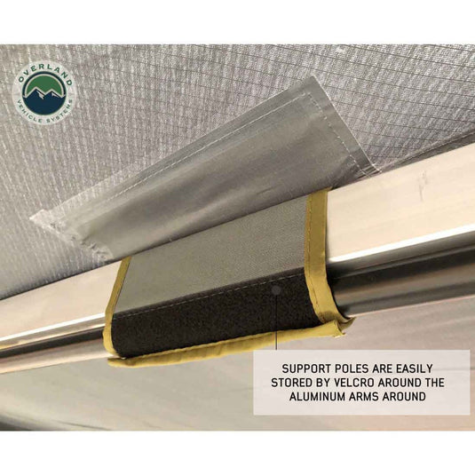 HD Nomadic 270 LT Awning - Passenger Side - Dark Gray With Black Travel Cover Universal
