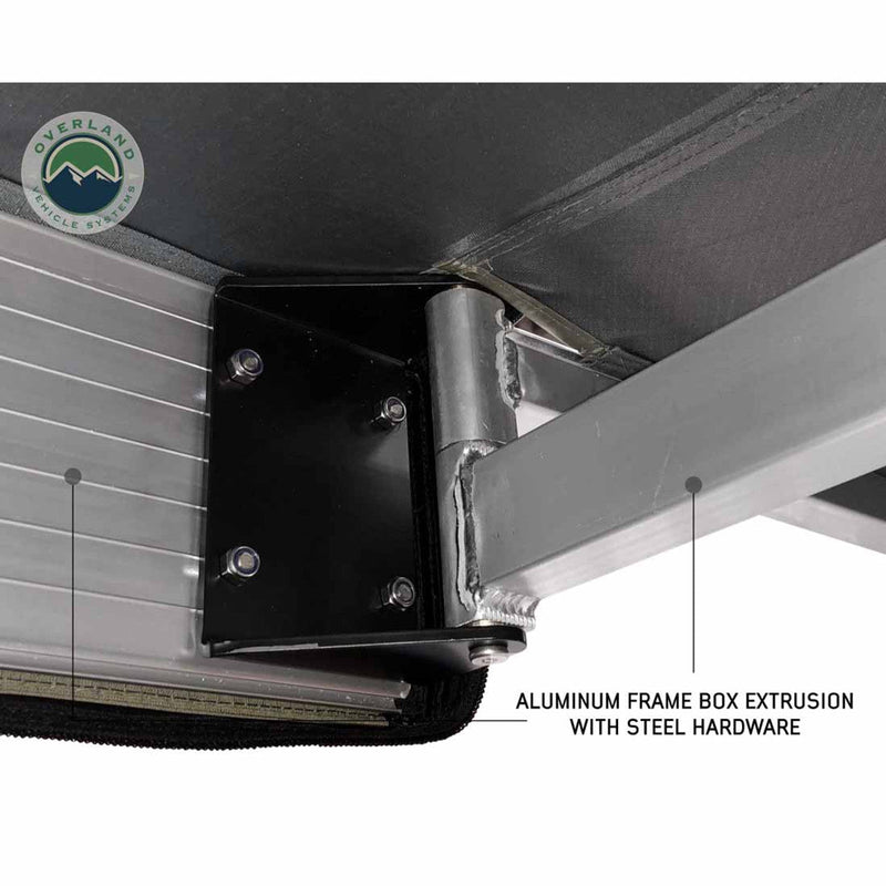 Load image into Gallery viewer, HD Nomadic 270 LT Awning - Passenger Side - Dark Gray With Black Travel Cover Universal
