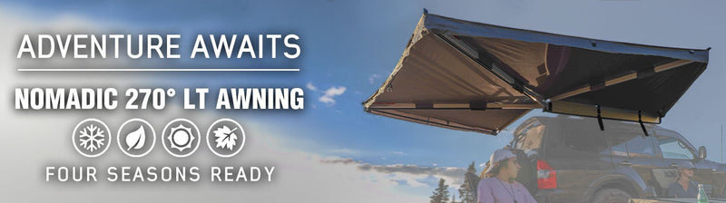 Load image into Gallery viewer, HD Nomadic 270 LT Awning &amp; Wall 1, 2, &amp; Mounting Brackets - Driver Side
