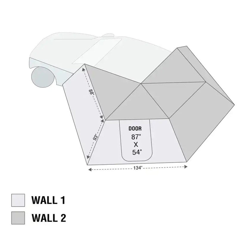 Load image into Gallery viewer, HD Nomadic 270 LT Awning &amp; Wall 1, 2, &amp; Mounting Brackets - Driver Side
