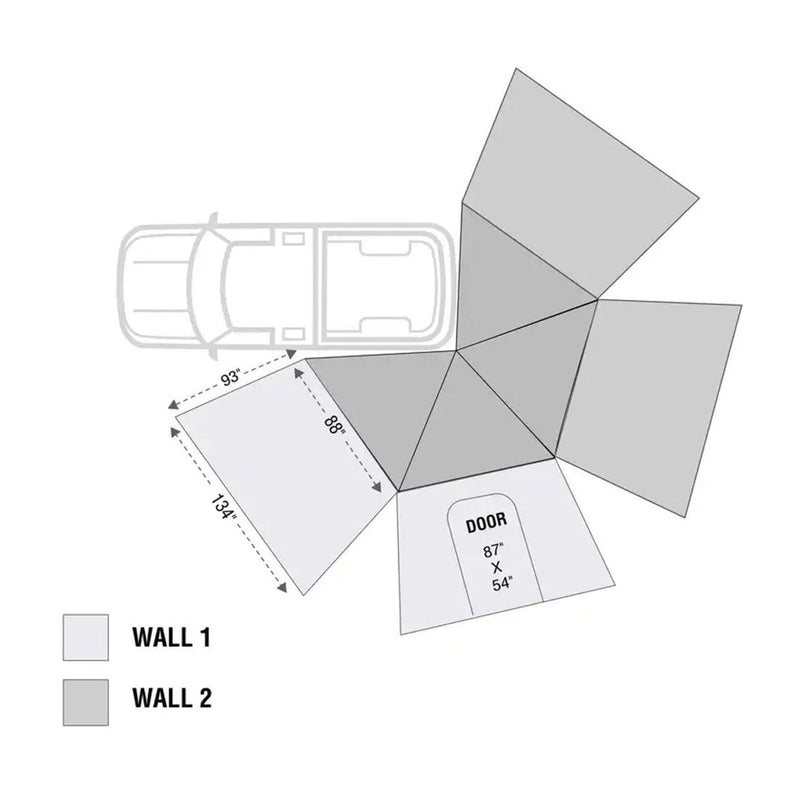 Load image into Gallery viewer, HD Nomadic 270 LT Awning &amp; Wall 1, 2, &amp; Mounting Brackets - Driver Side
