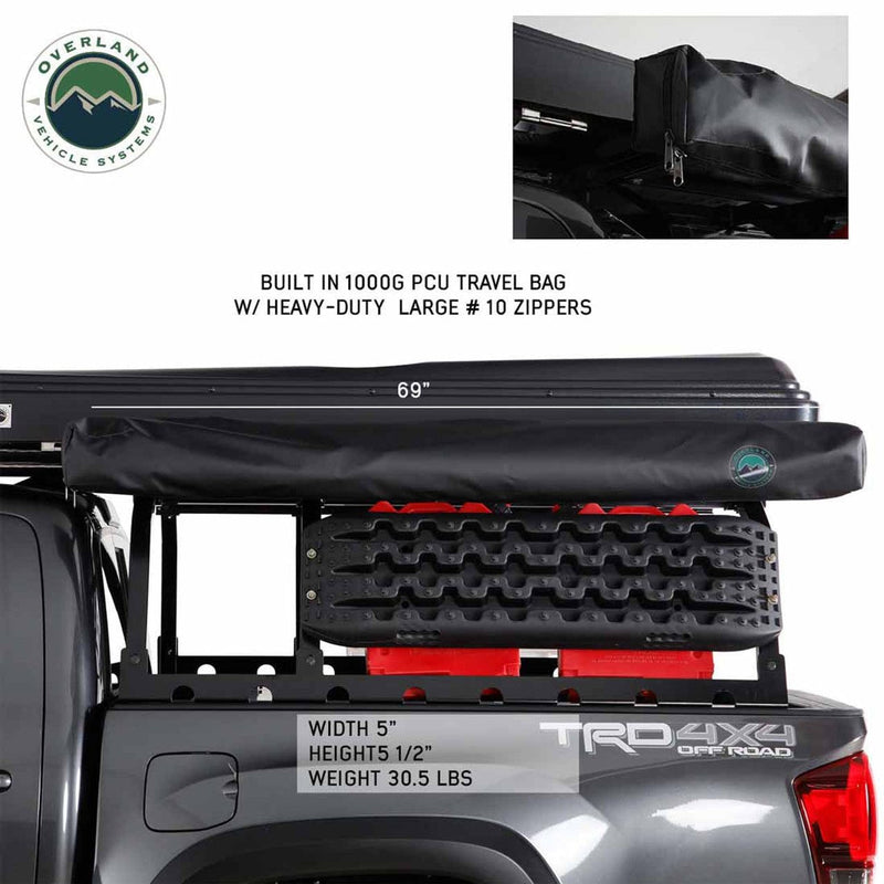 Load image into Gallery viewer, HD Nomadic 270 LTE Awning - Driver Side - Dark Gray with Black Travel Cover Universal
