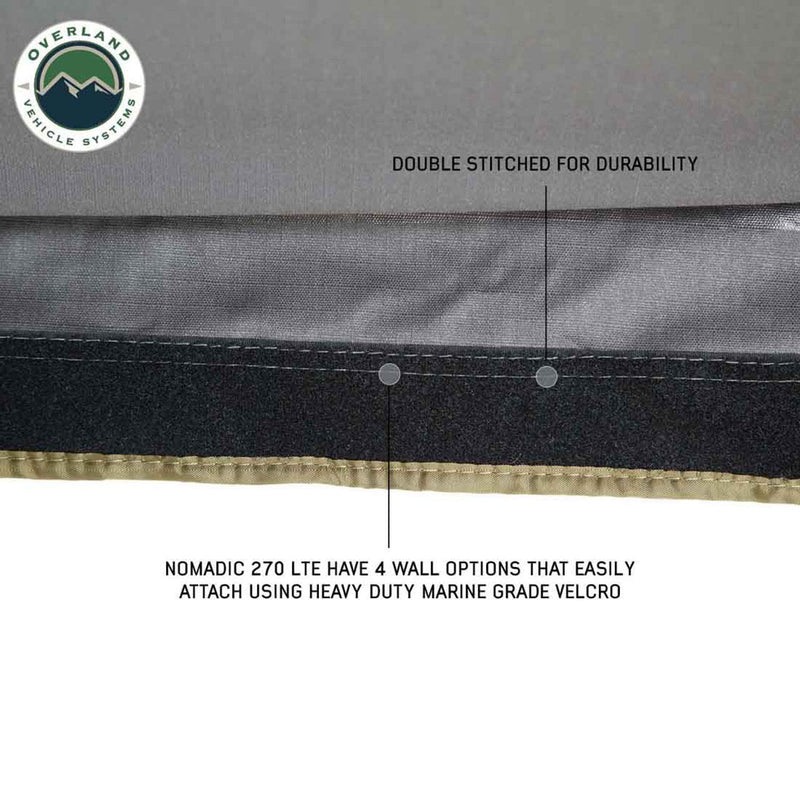 Load image into Gallery viewer, HD Nomadic 270 LTE Awning - Passenger Side - Dark Gray with Black Travel Cover Universal
