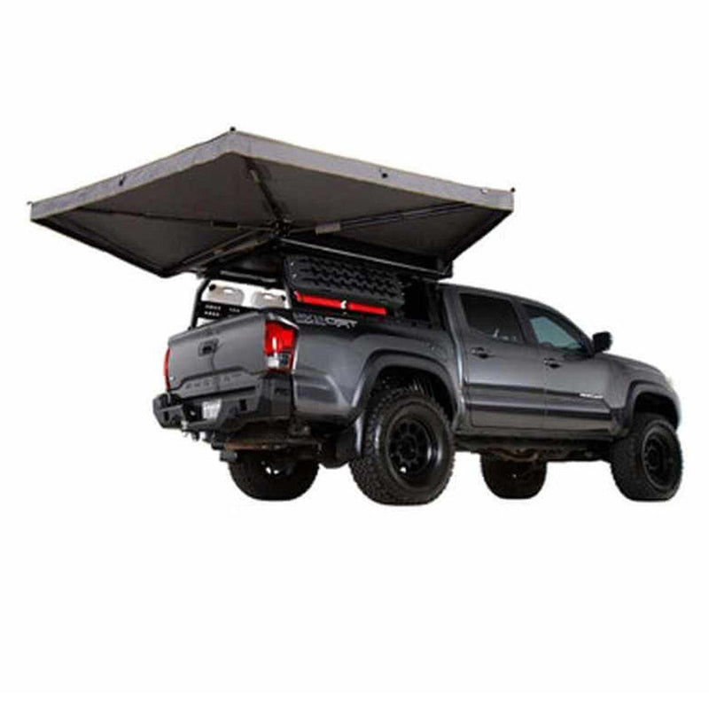 Load image into Gallery viewer, HD Nomadic 270 LTE Awning - Passenger Side - Dark Gray with Black Travel Cover Universal
