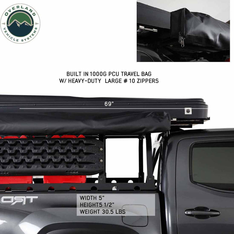 Load image into Gallery viewer, HD Nomadic 270 LTE Awning - Passenger Side - Dark Gray with Black Travel Cover Universal
