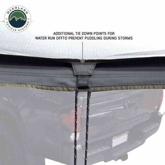 HD Nomadic 270 LTE Awning - Passenger Side - Dark Gray with Black Travel Cover Universal