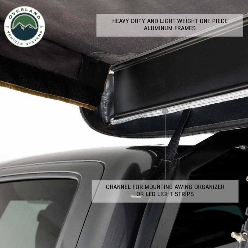Load image into Gallery viewer, HD Nomadic 270 LTE Awning - Passenger Side - Dark Gray with Black Travel Cover Universal
