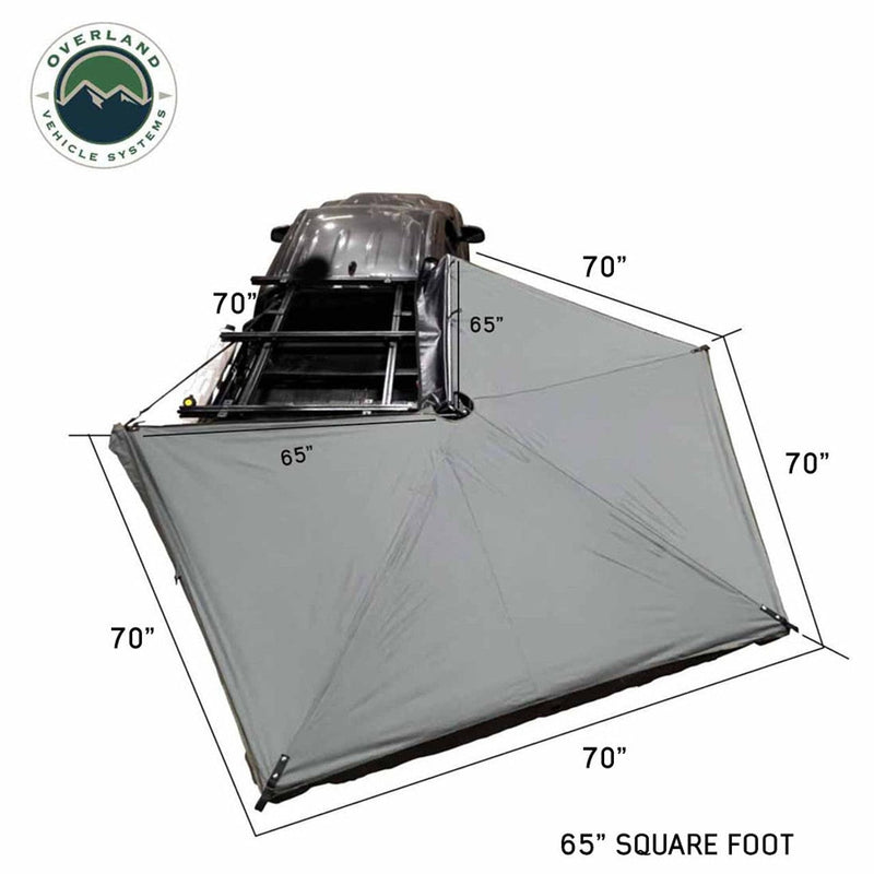 Load image into Gallery viewer, HD Nomadic 270 LTE Awning - Passenger Side - Dark Gray with Black Travel Cover Universal
