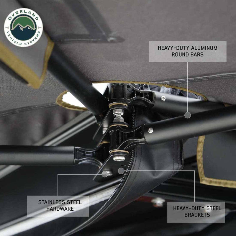 Load image into Gallery viewer, HD Nomadic 270 LTE Awning - Passenger Side - Dark Gray with Black Travel Cover Universal
