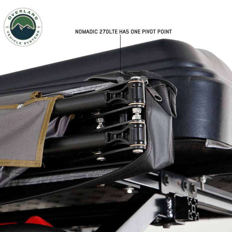 Load image into Gallery viewer, HD Nomadic 270 LTE Awning - Passenger Side - Dark Gray with Black Travel Cover Universal
