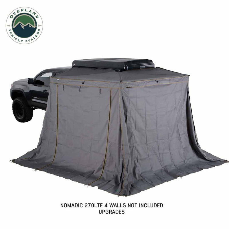Load image into Gallery viewer, HD Nomadic 270 LTE Awning - Passenger Side - Dark Gray with Black Travel Cover Universal
