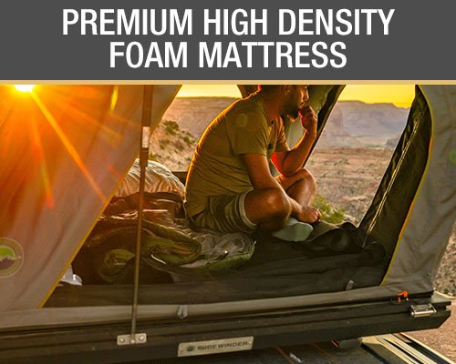 Load image into Gallery viewer, HD Sidewinder Side Load Aluminum Hard Shell Roof Top Tent, Grey Body &amp; Green Trim
