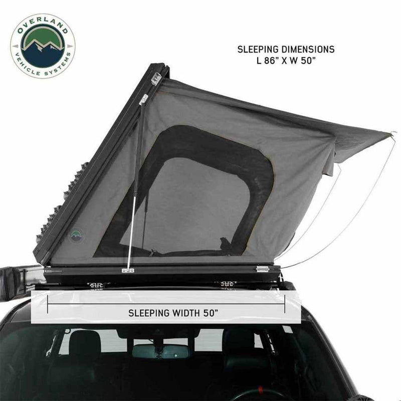 Load image into Gallery viewer, HD Sidewinder Side Load Aluminum Hard Shell Roof Top Tent, Grey Body &amp; Green Trim
