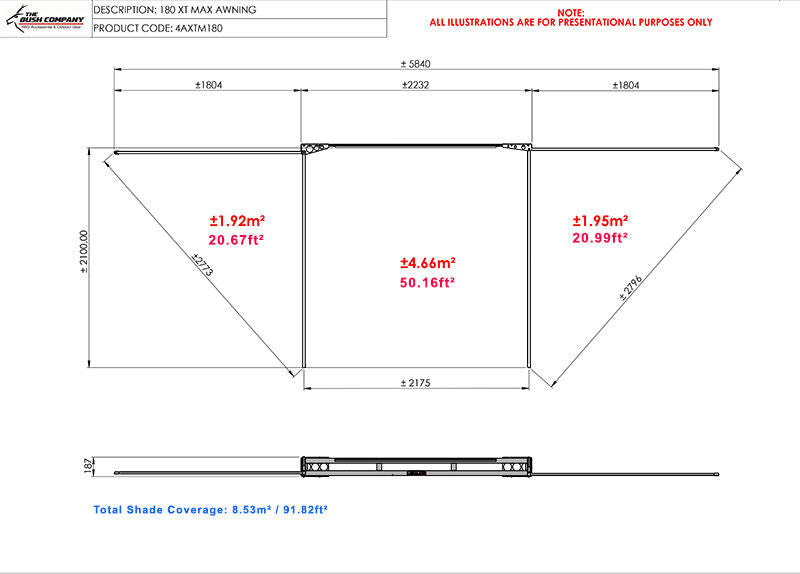 Load image into Gallery viewer, The Bush Company 180 XT MAX Awning
