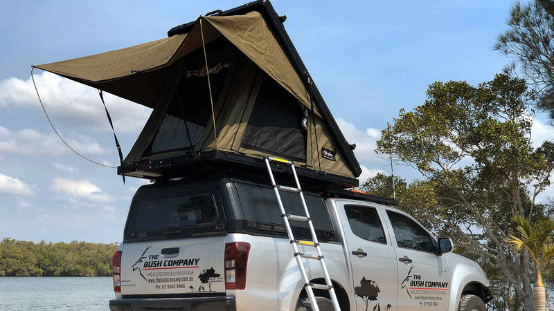 Load image into Gallery viewer, The Bush Company AX27 Clamshell Roof Top Tent
