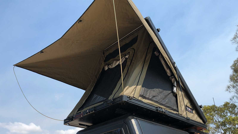 Load image into Gallery viewer, The Bush Company AX27 Clamshell Roof Top Tent
