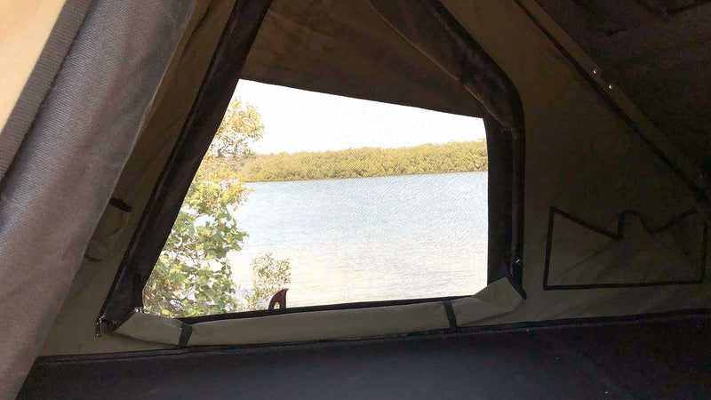 Load image into Gallery viewer, The Bush Company AX27 Clamshell Roof Top Tent
