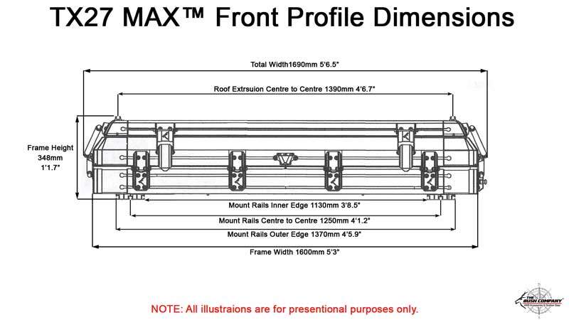 Load image into Gallery viewer, The Bush Company TX27 MAX Hardshell Rooftop Tent

