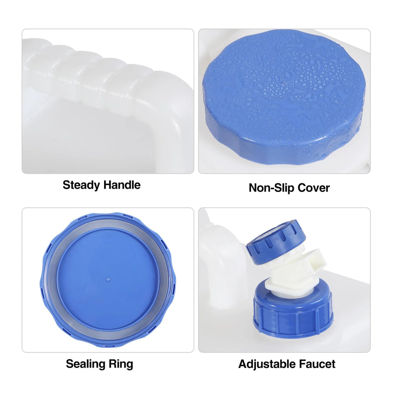 Load image into Gallery viewer, Portable Camping Water Container with Spigot and Wheels
