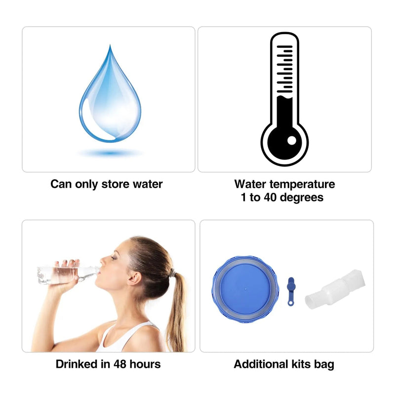 Load image into Gallery viewer, Portable Camping Water Container with Spigot and Wheels
