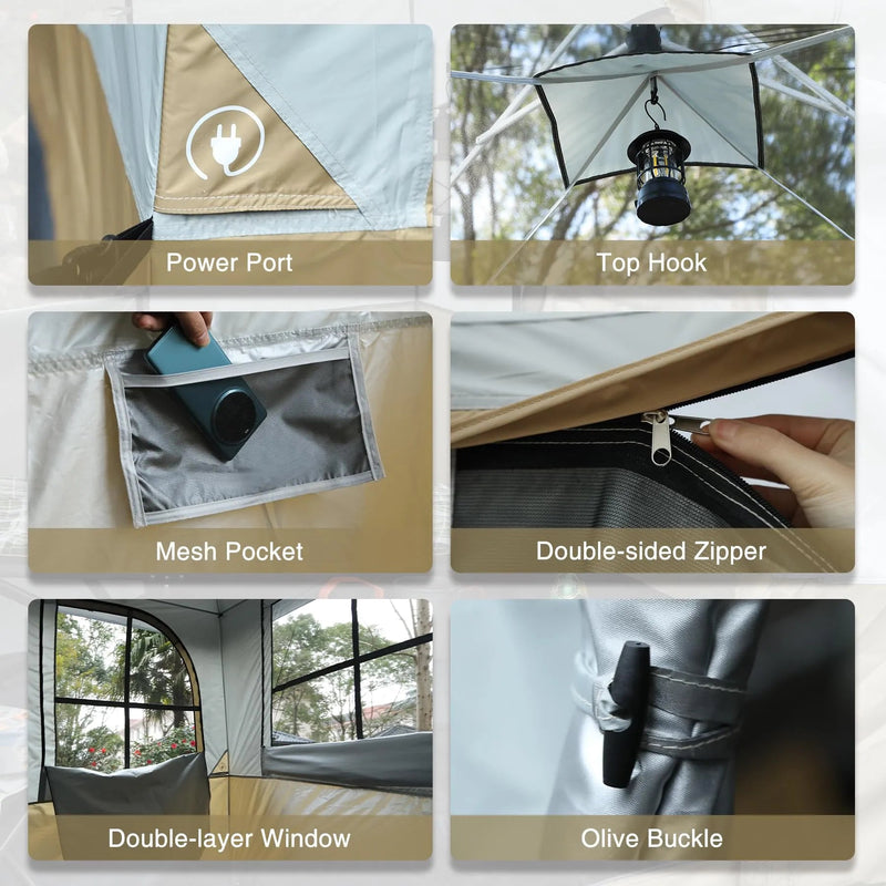Load image into Gallery viewer, Camping Cube Inner Tent for 10&#39;x10&#39; Pop Up Canopy (Canopy &amp; Frame NOT Included)
