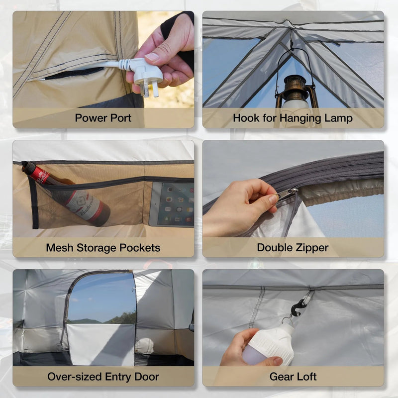 Load image into Gallery viewer, Camping Cube Inner Tent for 10&#39;x10&#39; Pop Up Canopy (Canopy &amp; Frame NOT Included)
