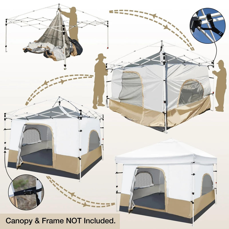 Load image into Gallery viewer, Camping Cube Inner Tent for 10&#39;x10&#39; Pop Up Canopy (Canopy &amp; Frame NOT Included)
