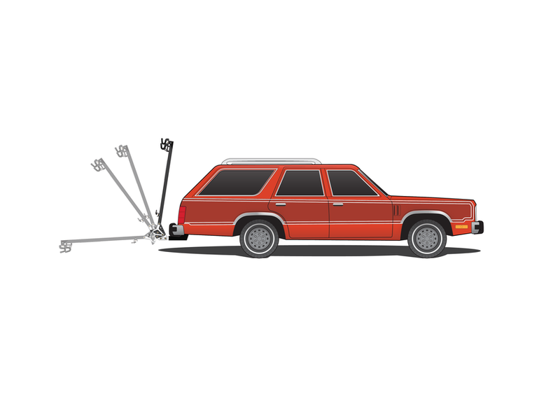 Load image into Gallery viewer, Lolo Racks 6 Bike Rack with Foot Activated Tilt
