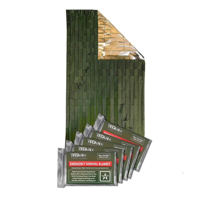 Load image into Gallery viewer, Emergency Survival Blankets, 5-Pack
