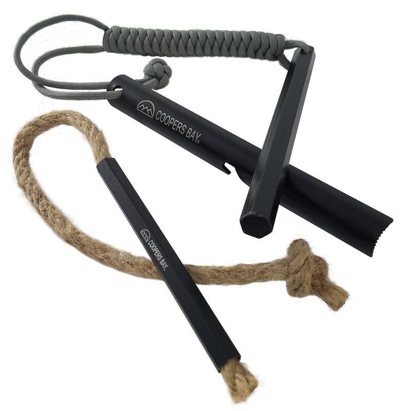 Load image into Gallery viewer, HexaLite™ Ferro Rod &amp; Tinder FireWick Torch Combo Pack
