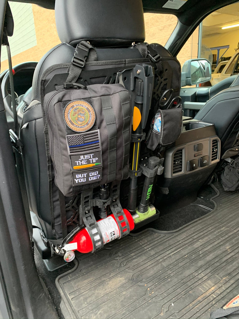 Load image into Gallery viewer, Off-Road Seat Back Panel Kit with Shovel - Hammer - Fire Extinguisher

