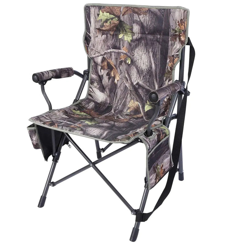 Load image into Gallery viewer, Heavy Duty Folding Camping Chair with High Back &amp; Cup Holder
