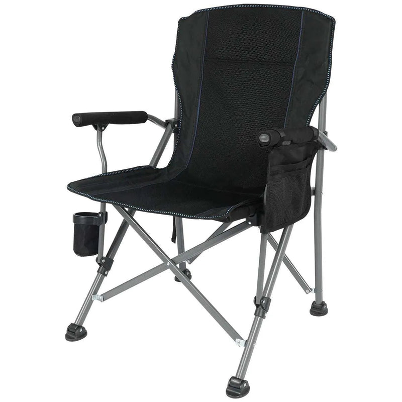 Load image into Gallery viewer, Heavy Duty Folding Camping Chair with High Back &amp; Cup Holder
