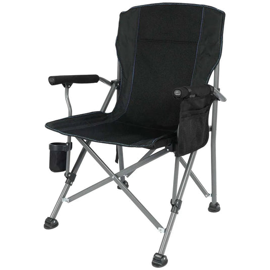 Heavy Duty Folding Camping Chair with High Back & Cup Holder