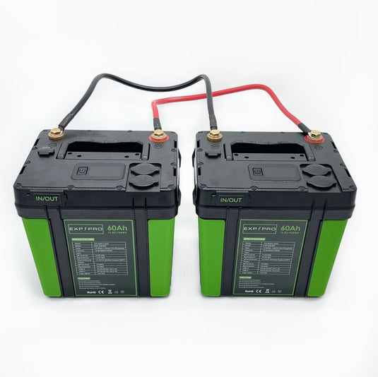 EXP240PRO CPAP Battery with DC Cord | Portable, Solar Rechargeable LiFePO4 Battery