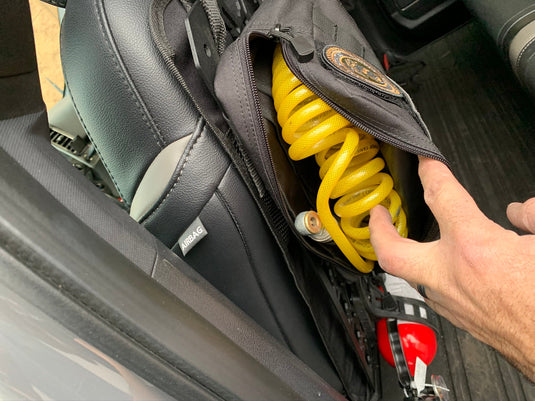 Off-Road Seat Back Panel Kit with Shovel - Hammer - Fire Extinguisher